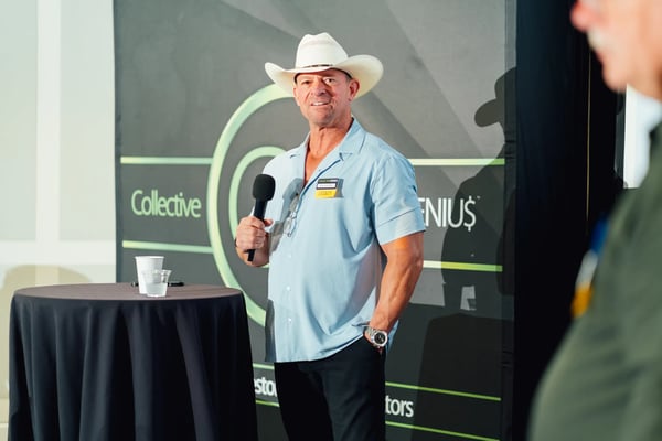 Man presenting at a Legacy event Man presenting at a Legacy event